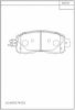NISSA D10603TA0A Brake Pad Set, disc brake